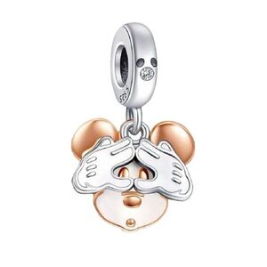 S925 Sterling Silver Disney Inspired Mickey Mouse Charm/Pendant - NWT
